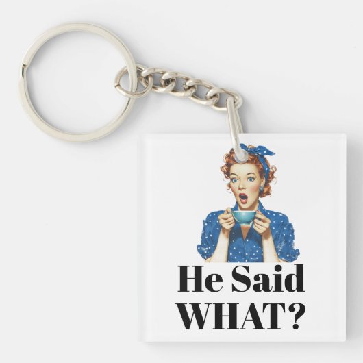 He Said What? Keychain キーホルダー (正面)