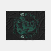 He Sees What You've Been Reading Funny Bookish Chr フリースブランケット (正面(横))