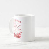 He Sees What You've Been Reading Santa Bookish Chr コーヒーマグカップ (正面左)