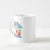 He Sees What You've Been Reading Santa Christmas B コーヒーマグカップ (正面左)