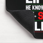 He Sees You Lifting Skip Legs Gym Enthusiasts Funn マウスパッド (コーナー)