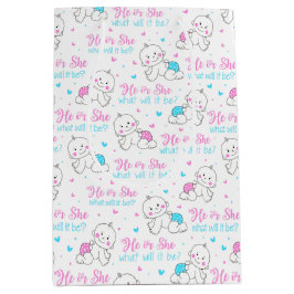 He She新生児 ミディアムペーパーバッグ