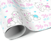 He She新生児 ラッピングペーパー (ロールコーナー)