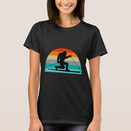 He Telemark Skis!  Tシャツ (正面)