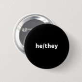 He They He_they Transgender - Nonbinary Genderflui 缶バッジ (正面&裏面)