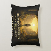 He Who Dwells Psalm 91 Christian Art アクセントクッション (正面(垂直))