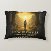 He Who Dwells Psalm 91 Christian Art アクセントクッション (裏面)
