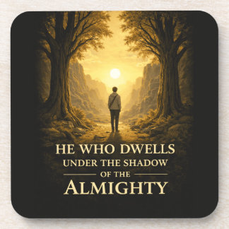 He Who Dwells Psalm 91 Christian Art コースター