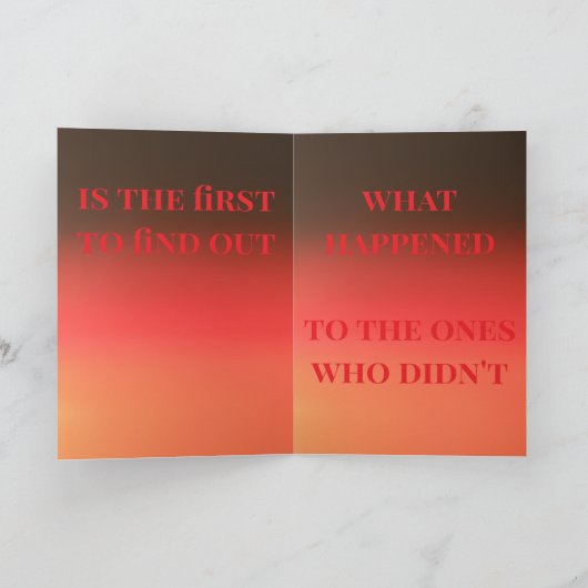 "He who hesitates" (Any) Gift カード (内部)