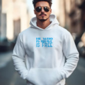 He who is brave is free quote blue azure パーカ