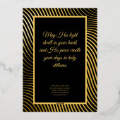 He who is bringing the Light Foil Holiday Card 箔シーズンカード (裏面)