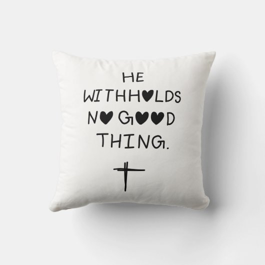 He withholds no good things クッション (裏面)