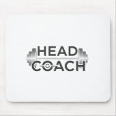 Head Coach Fitness Barbell Weightlifting マウスパッド (正面)