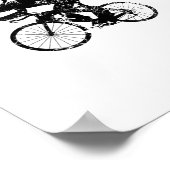 Head Down And Pedal Hard Bike Cycling Motivation T ポスター (角)