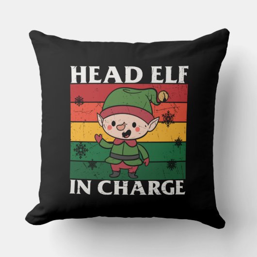 Head Elf In Charge クッション (正面)