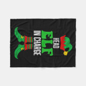 Head Elf In Charge フリースブランケット (正面(横))