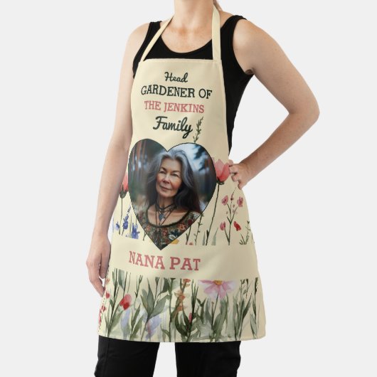Head Gardener | Custom Gardening Grandma Gift エプロン (インサイチュ)