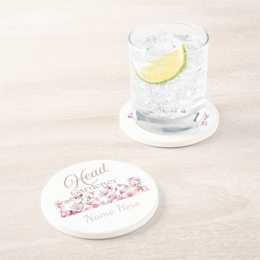 Head Gardener Floral Mother’s Day & Birthday Gift コースター (側面)