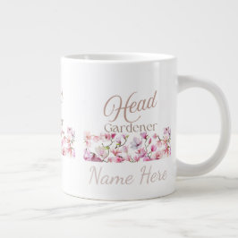 Head Gardener Floral Mother’s Day & Birthday Gift ジャンボコーヒーマグカップ