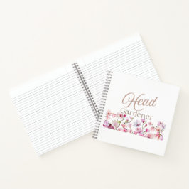 Head Gardener Floral Mother’s Day & Birthday Gift ノートブック