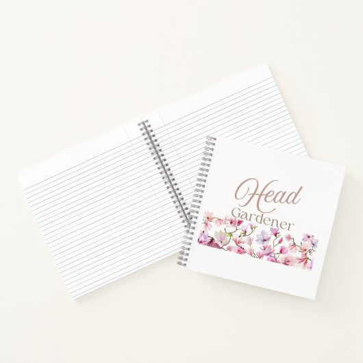 Head Gardener Floral Mother’s Day & Birthday Gift ノートブック (内部)