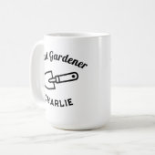 Head Gardener Humor Funny Garden Trowel Custom コーヒーマグカップ (正面左)