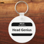 Head Genius Nametag キーホルダー (正面)