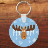 Head_Icicle〔雄ジカの〕枝角の選択 キーホルダー (正面)