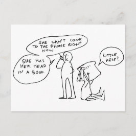 Head in a Book（本の中に入る） ポストカード