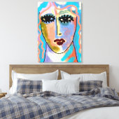 Head in the Clouds抽象芸術デジタ絵画ル キャンバスプリント (インサイチュ (寝室))