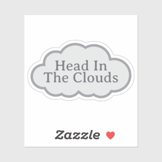 Head In The Clouds - Relatable Cloud Sticker シール (シート)
