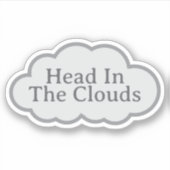 Head In The Clouds - Relatable Cloud Sticker シール (正面)
