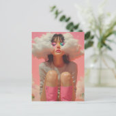 Head in the Clouds Surreal ポストカード (スタンド正面)