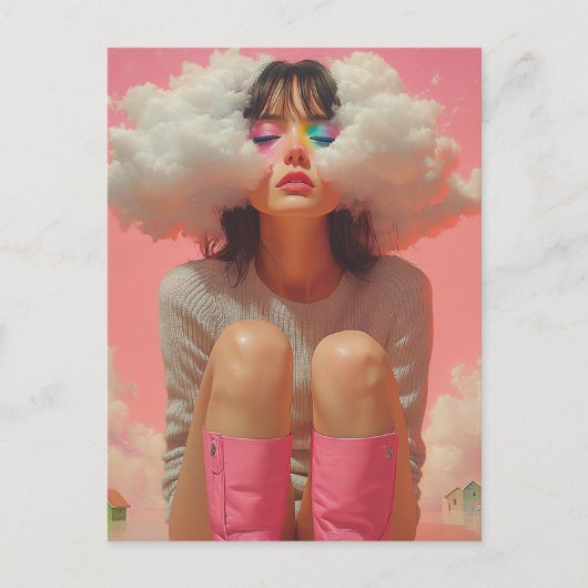 Head in the Clouds Surreal ポストカード (正面)