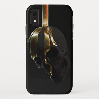Head of a golden black structure iPhone XRケース