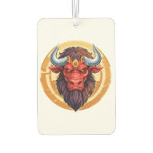 Head of a minotaur from greek mythology カーエアーフレッシュナー (裏面)