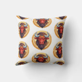 Head of a minotaur from greek mythology クッション (裏面)