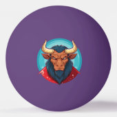 Head of a minotaur from greek mythology 卓球ボール (裏面)