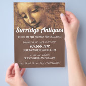 Head of a Woman, Leonardo Da Vinci, Antique Store チラシ (手)