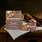 Head of a Woman, Leonardo Da Vinci, Antique Store チラシ