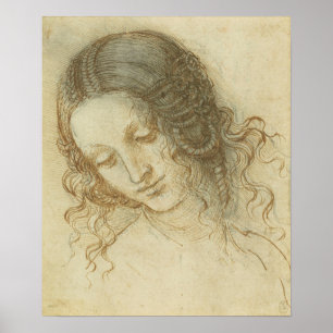 Head of Leda Da Vinci ポスター