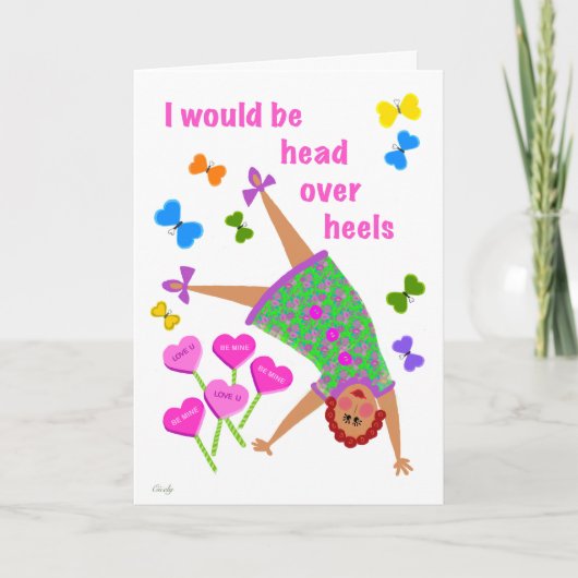 Head Over Heals Redhead Girl カード (正面)
