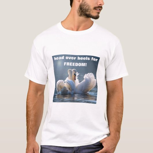 Head over Heel – スワン（軽） Tシャツ (正面)