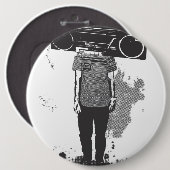 head radio 缶バッジ (正面&裏面)