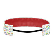 Headband with a colorful design featuring rainbows アスレチックヘッドバンド (裏面)