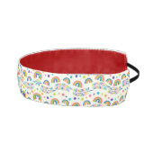 Headband with a colorful design featuring rainbows アスレチックヘッドバンド (右)