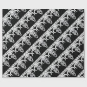 Headbangerのスカル ラッピングペーパー (フラット)