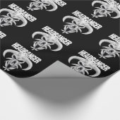 Headbangerのスカル ラッピングペーパー (角)