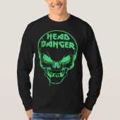 Headbanger Heavy Metal Rocker Dubstep Techno Rave  Tシャツ (正面)
