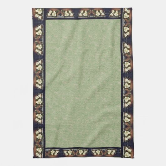 Headeのマグノリアによっては花の台所タオルが開花します キッチンタオル (縦)